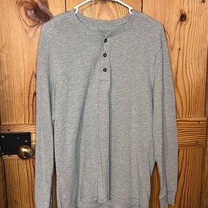 Structure Charcoal Long Sleeve Henley